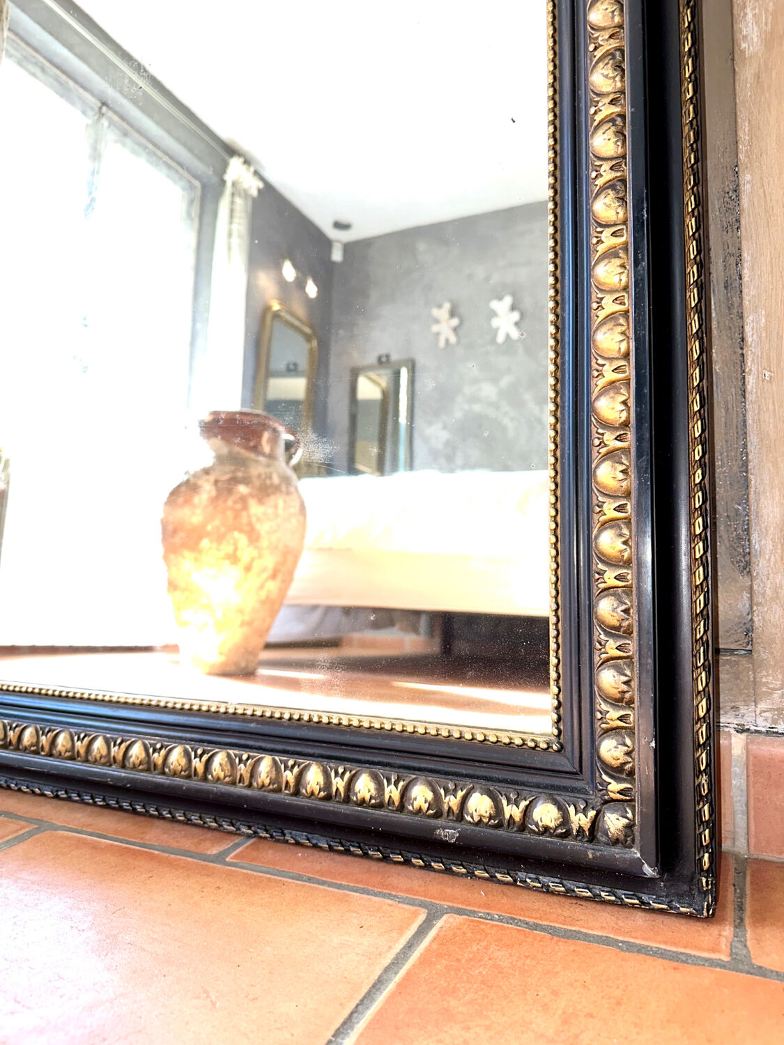 Old Louis-Philippe mirror with pediment