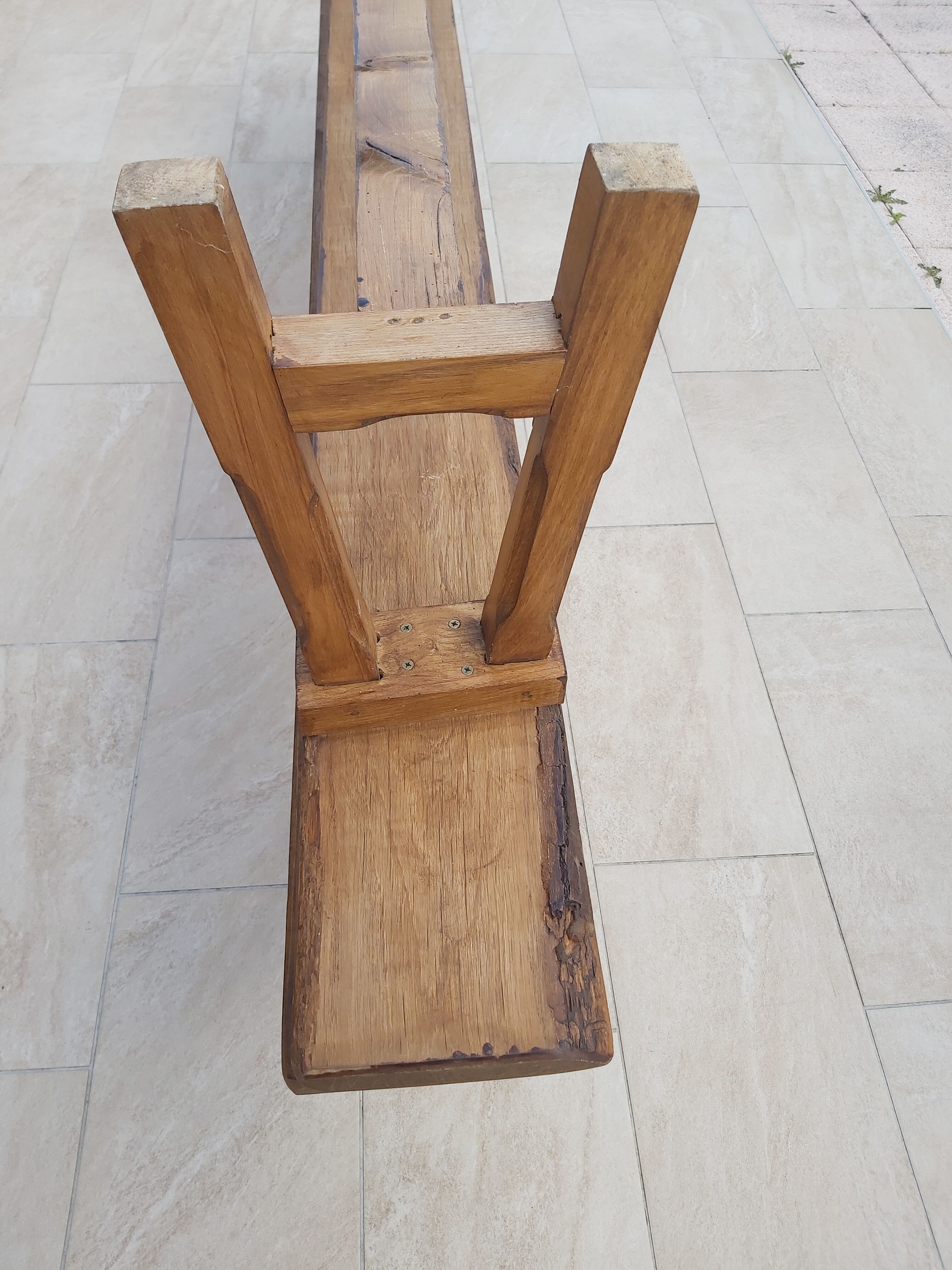 Paire de bancs de ferme 2m50