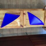 Wall lamps - indigo blue - publisher Domec - 1980s