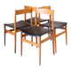 Vintage Italian Wood Dining Chairs by Passoni Udine