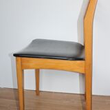 Set of 4 Scandinavian vintage chairs 70's