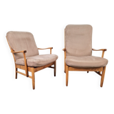 Vintage Beech Chairs from Farstrup Møbler, 1970s, Set of 2