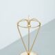 Brass & cast iron umbrella stand, 1950s