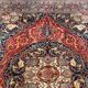Persian Tabriz carpet, 135 cm x 195 cm, Iran, Hand knotted wool, 1980, perfect condition