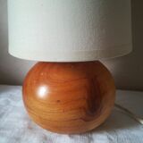 Wooden ball lamp
