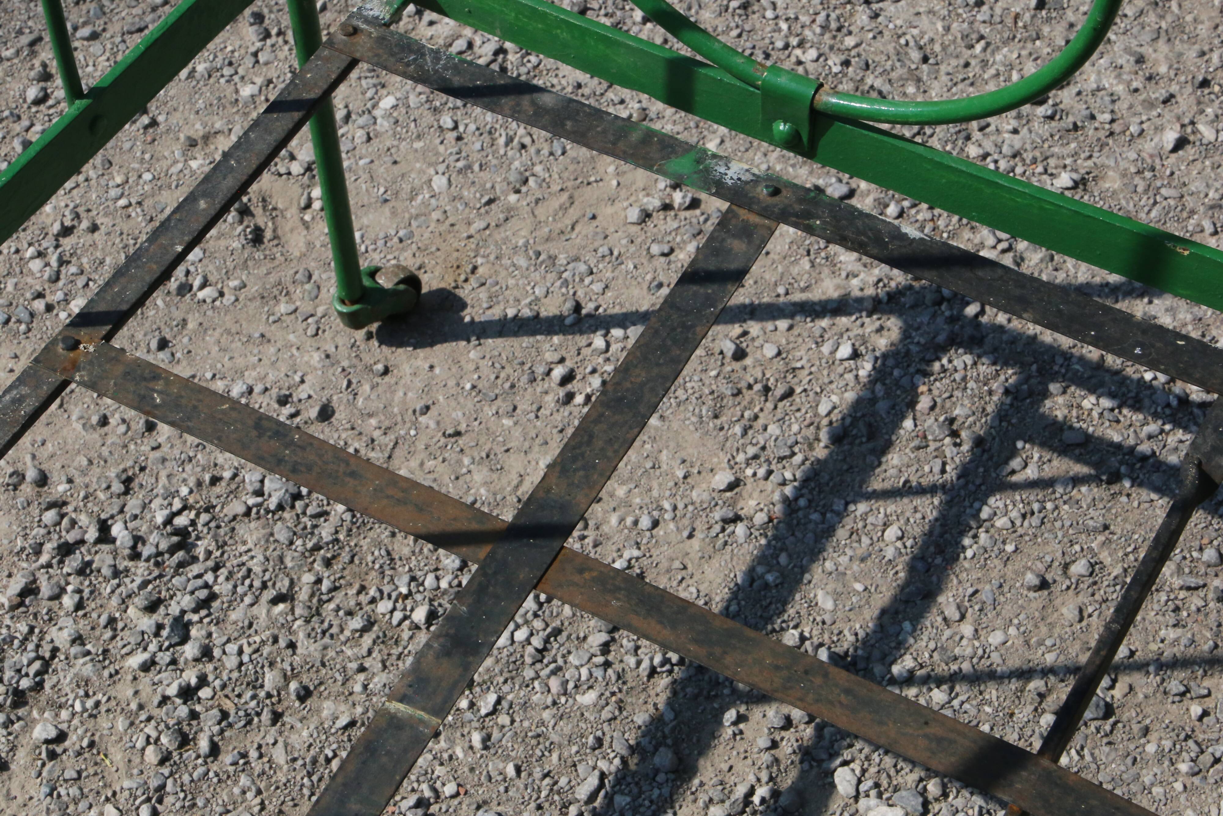 Antique metal bed, vintage