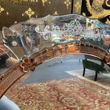Venetian round mirror