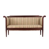 Canapé en acajou de style Empire, design français, années 1940, fabrication : Danemark