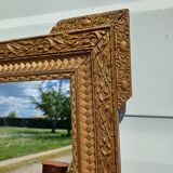 Wood and gilded Stuk mirror 19th