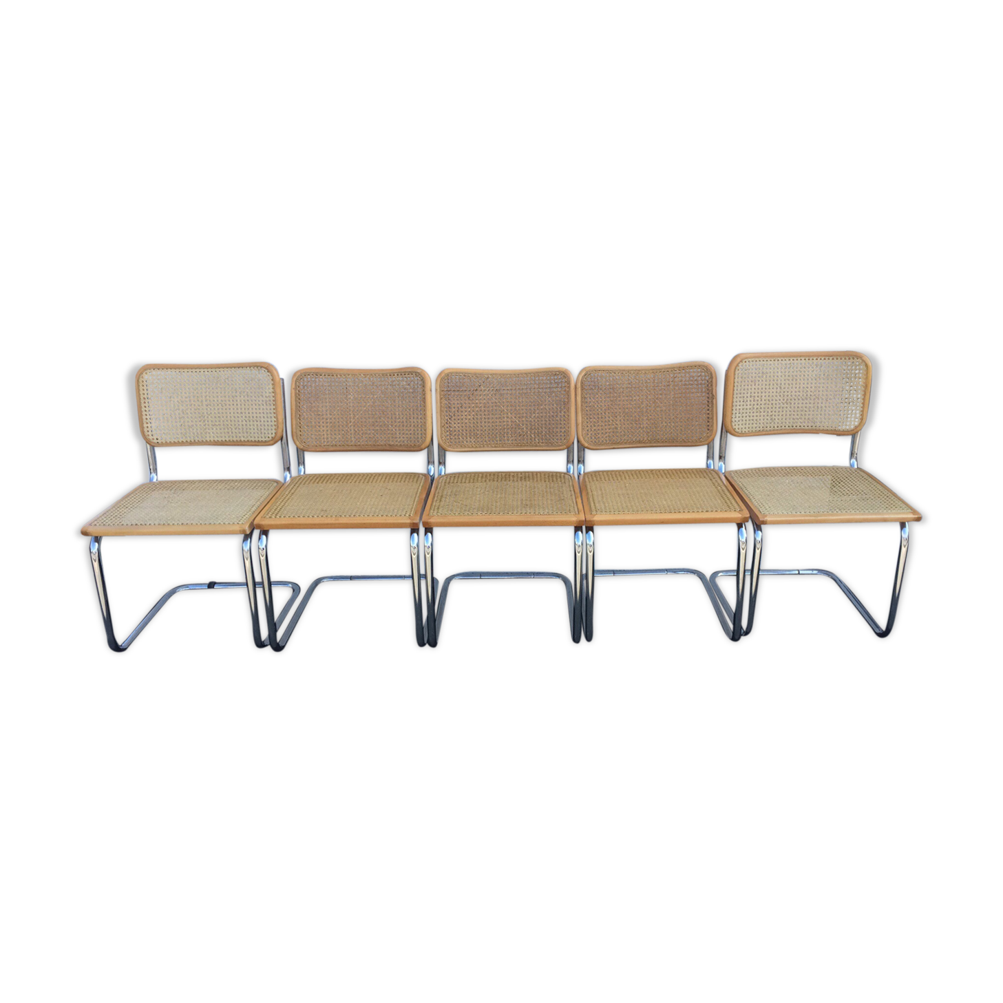 Set of 5 chairs cesca b32 by Breuer