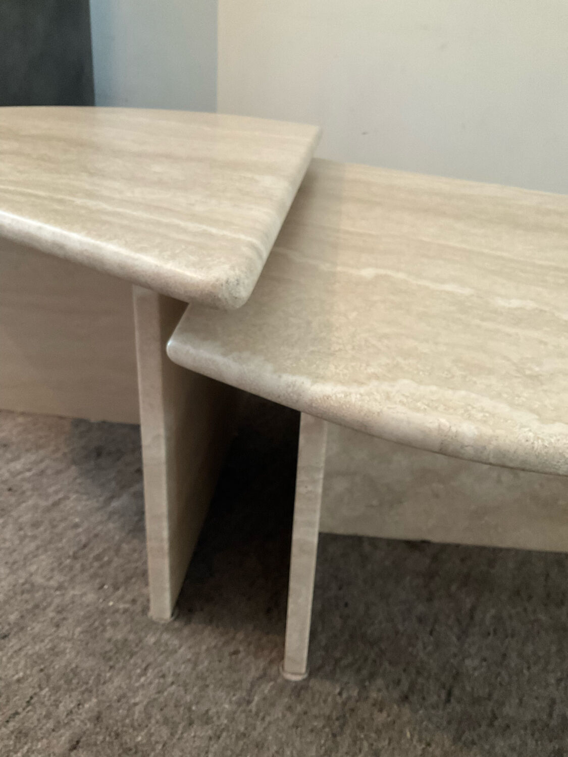 Travertine coffee table from the 70s-80s
