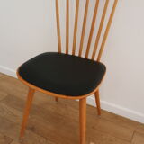 4 chairs baumann v5 skaï black light beech