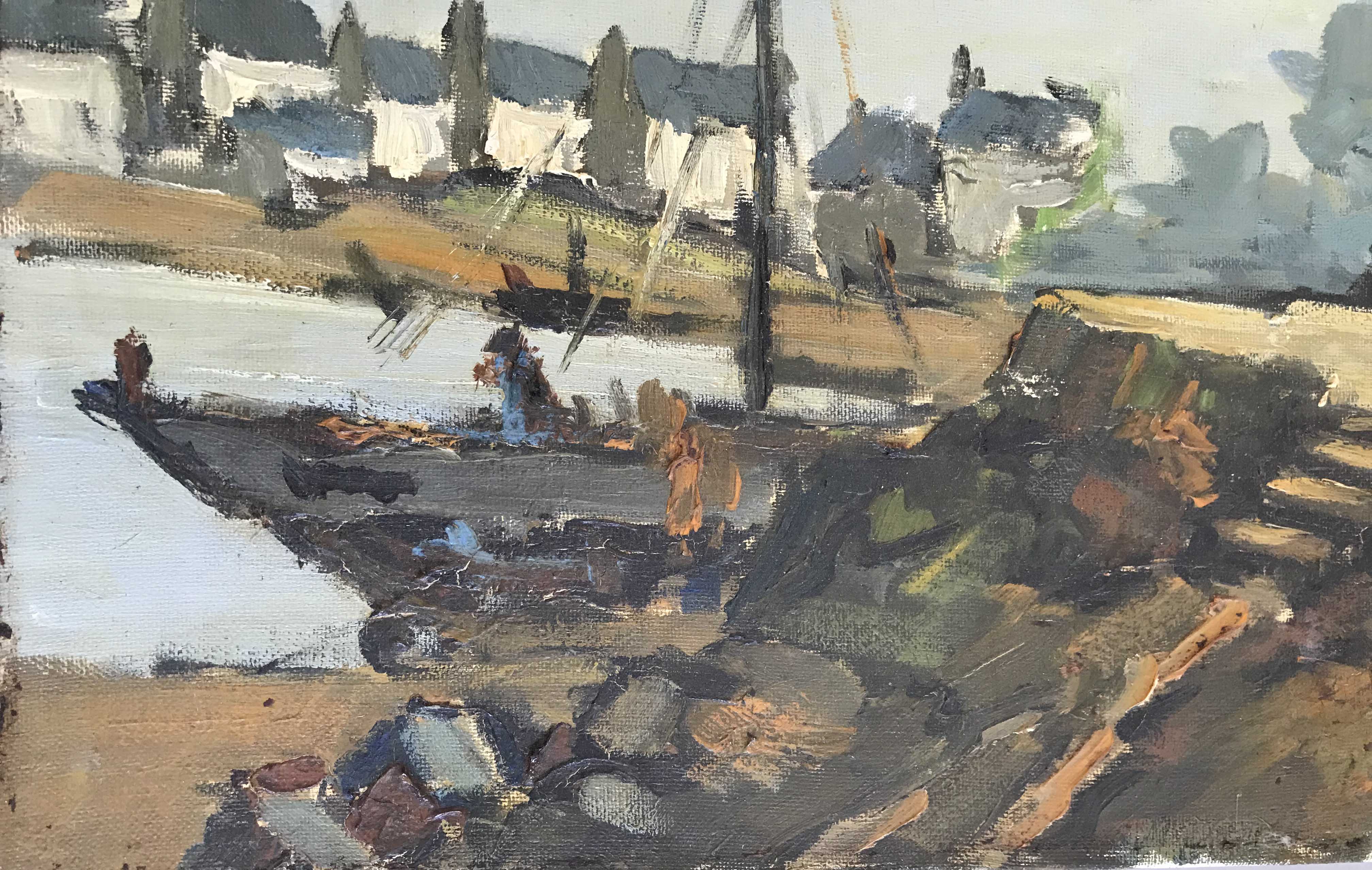 Tableau marine à l'huile