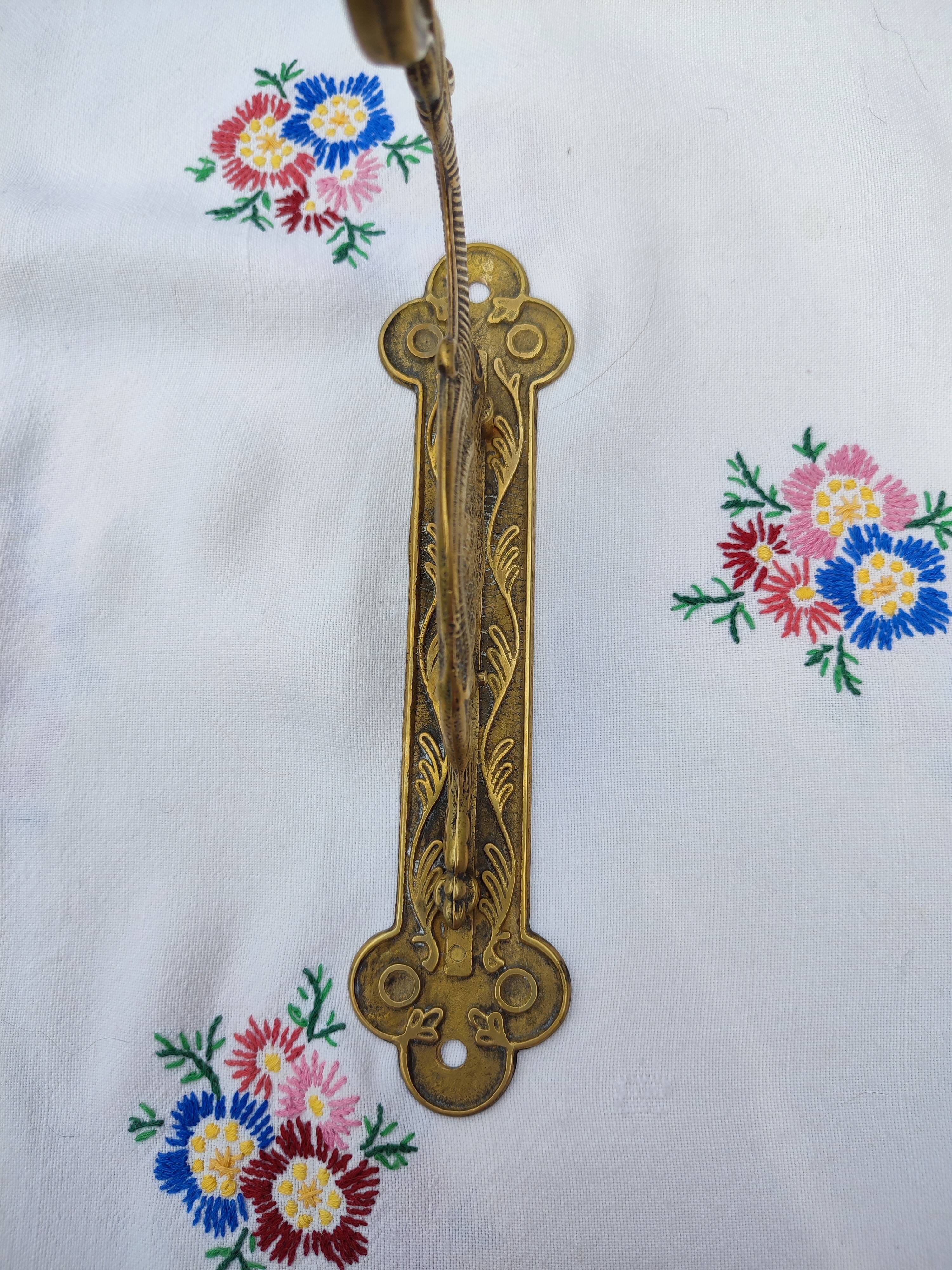 Brass dragon coat rack