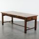 Robust French farmhouse antique dining table from the 18th century