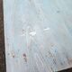 Antique table with spindle legs, patinated in celadon blue – solid wood – 19