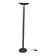 Italian torchiere floor lamp Ilmo 1970 black steel and gold brass