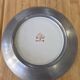 Vintage Porcelain Plate "Famille Rose" Hong Kong tin metal