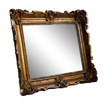 Antique beveled gilded mirror