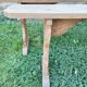 Pairs of large benches in raw fir wood.