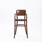 Ensemble ancien de chaises pour enfants en osier et bois courbé Michael Thonet, 2