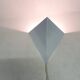 White metal wall light in good condition. By Anvia, The Netherlands.