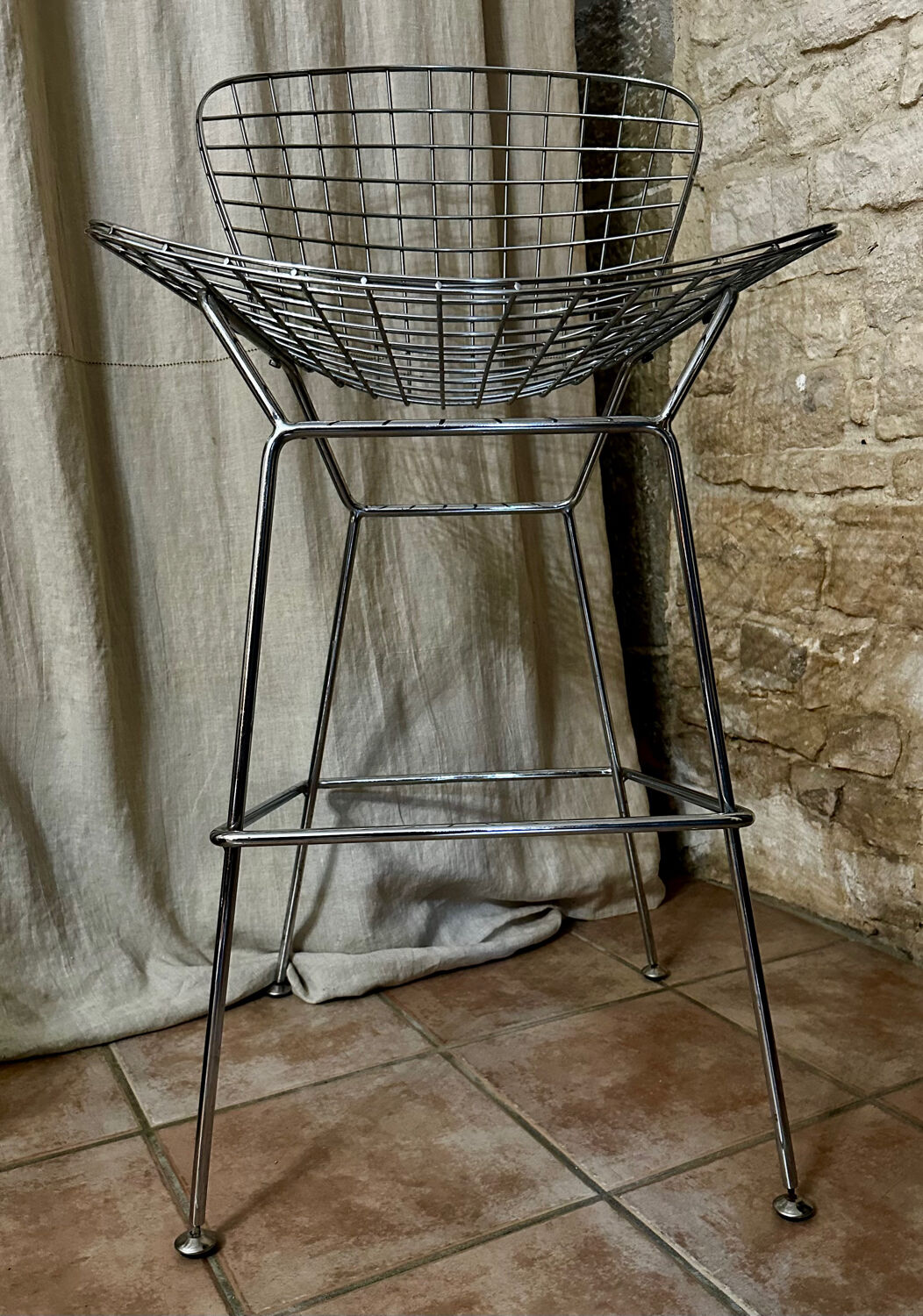 Chaise haute Harry Bertoia