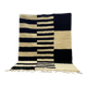 Custom black and white Berber rug 150/350 cm