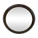 Vintage 1970 smoked Plexiglas round mirror