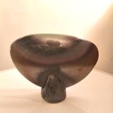 Ceramic lentil vase signed by a dove design 60s
