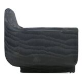 Pair of Designer Armchairs in Pleated Fabric