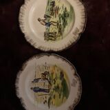 Set of two handmade Almi collection plates