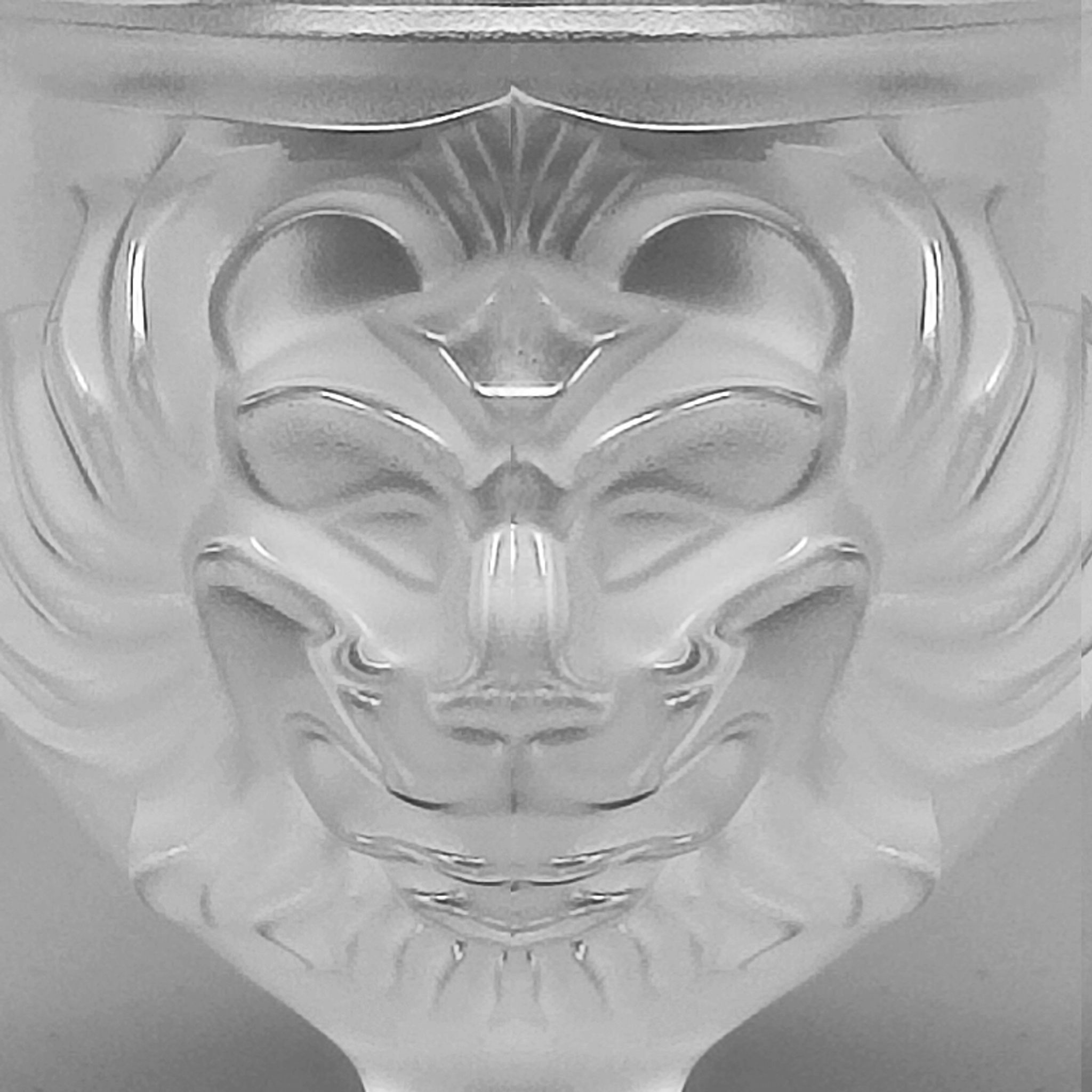 1970s Smoking Set  by Lalique. Signed on The Bottom. Made in France