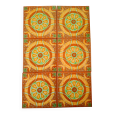 6 vintage majolica tiles, Spain, 70s