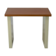 Minimalist desk, lacquered steel, formica top. France, circa 1970