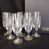 6 flutes in real crystal