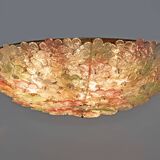 Attribué à Barovier & Toso, plafonnier en verre de Murano de style moderne du milieu du siècle