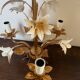 Lustre métal fleurs 3 feux