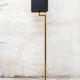 Brass, marble and leather lamp designed by Trussardi Atelier Anni 2000 For the theatre restaurant in