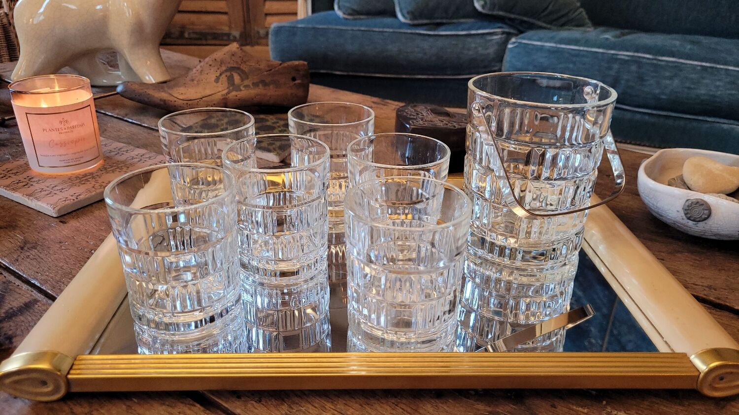 80's whisky glasses