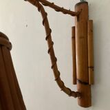 Louis Sognot rattan wall lamp from the 50s and 60s