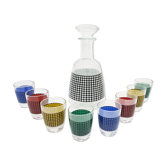 Crystal whiskey liquor service from the 1960s