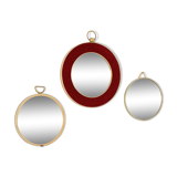 Lot de 3 miroirs bombés / convexe / oeil de sorcière artilux vintage 1960s
