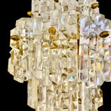 Kinkeldey wall lamp crystal gilding structure, 1970