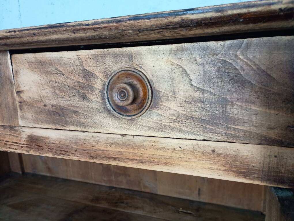 Vintage Parisian buffet in fir wood