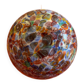 Contemporary Murrine Sphere in Murano Style Glass With Multicolored Murrine