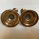 Pair of old brass candle holders