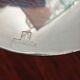 Christofle silver metal serving spoon, malmaison model