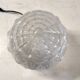 Art Deco style ceiling or table lamp in glass and aluminum - mid-20th century