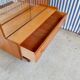 Vtg mid century teak turnidge wall shelving unit room divide Danish design